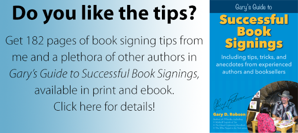 book signing book banner
