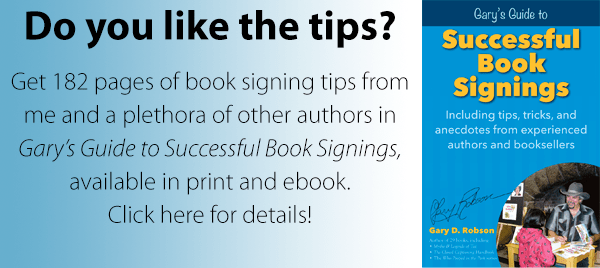 book signing book banner