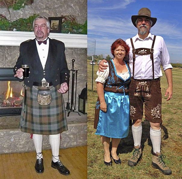 Lederhosen and Kilt