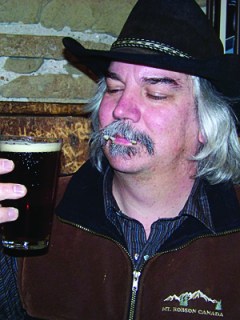 Gary Robson with beer