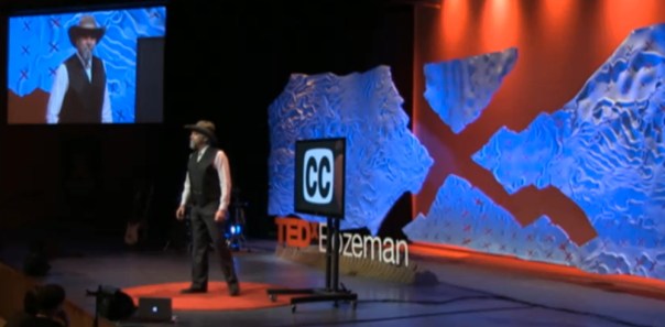 On stage at TEDxBozeman 2014