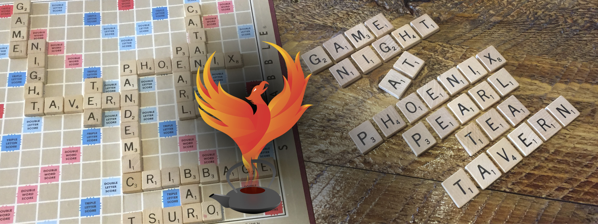 Game Night - Scrabble banner